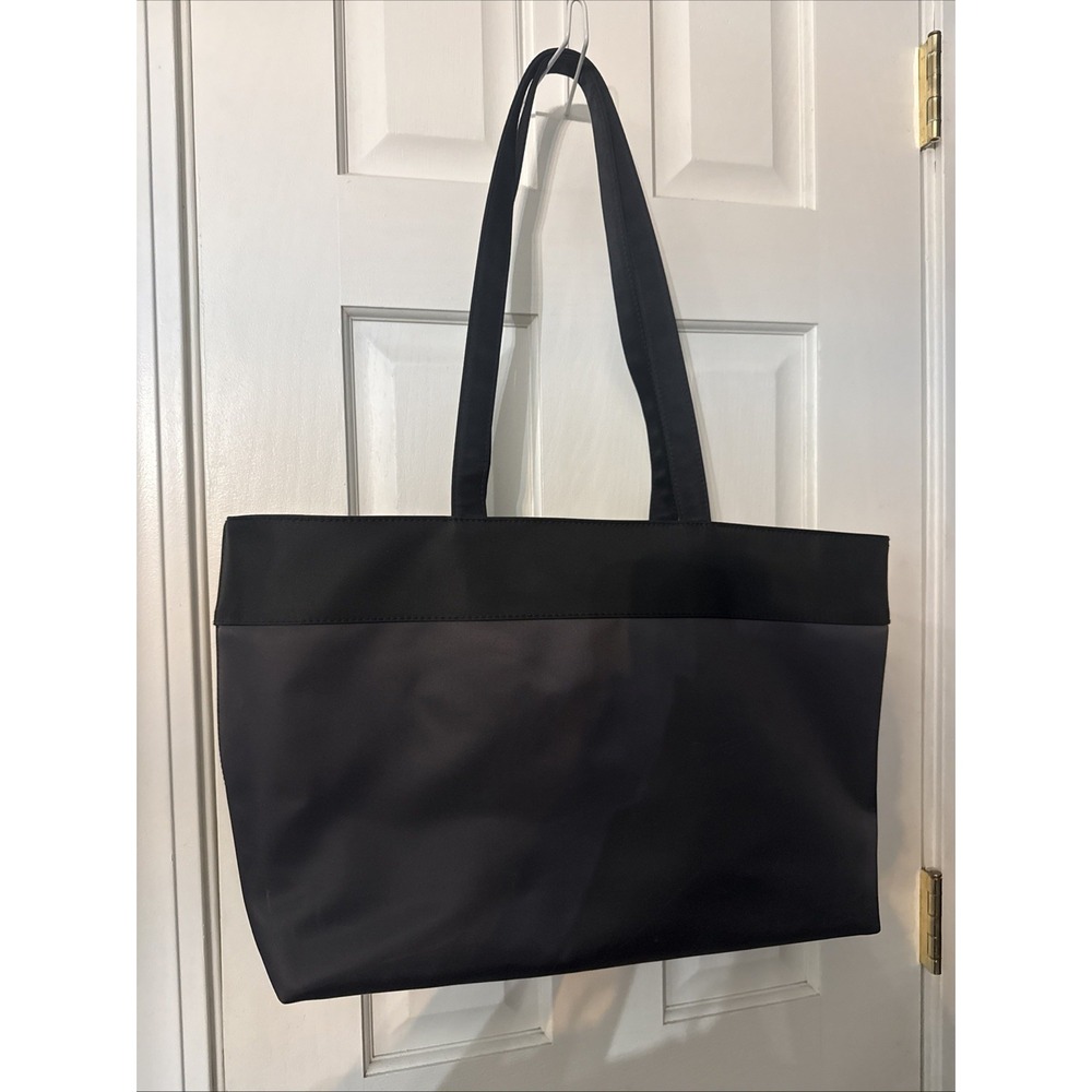 Calvin Klein Black/Gray Tote Beach Computer Yoga Work Out Bag Handbag Purse